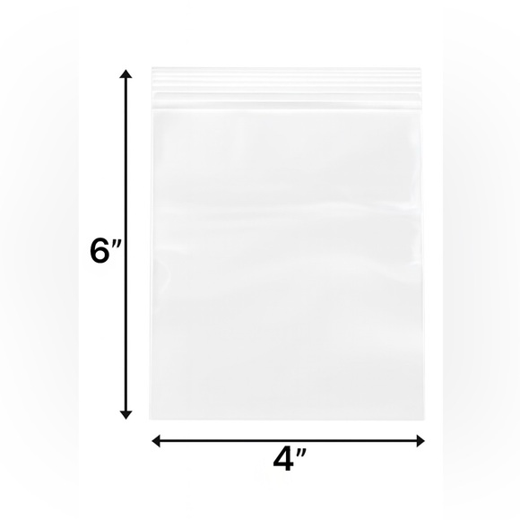 Coach Handbags - 25 Resealable Clear Plastic Bags 4 x 6